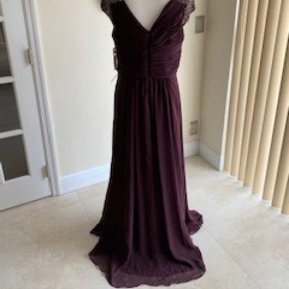 🌺 ELIZA J  Embellished Pleated Chiffon Gown - Picture 7 of 8